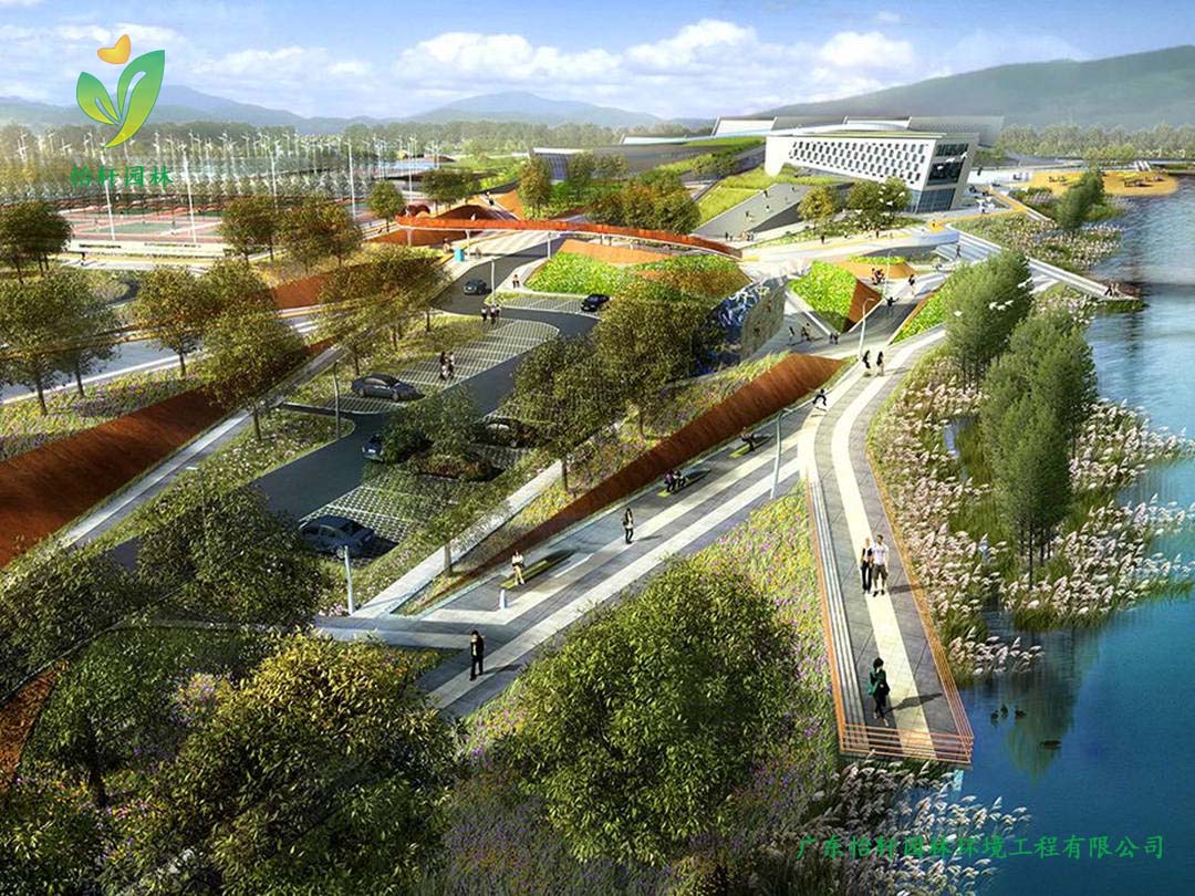 江蘇省揚州李寧體育公園景觀設計案例效果圖