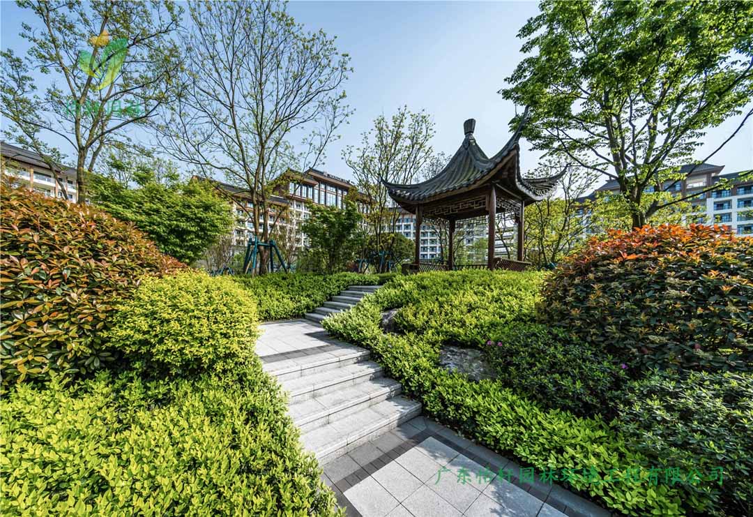 重慶融創(chuàng)文旅城酒店綠化工程實景圖
