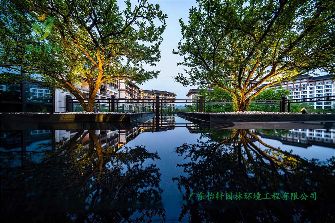 重慶融創(chuàng)文旅城酒店綠化工程實景圖