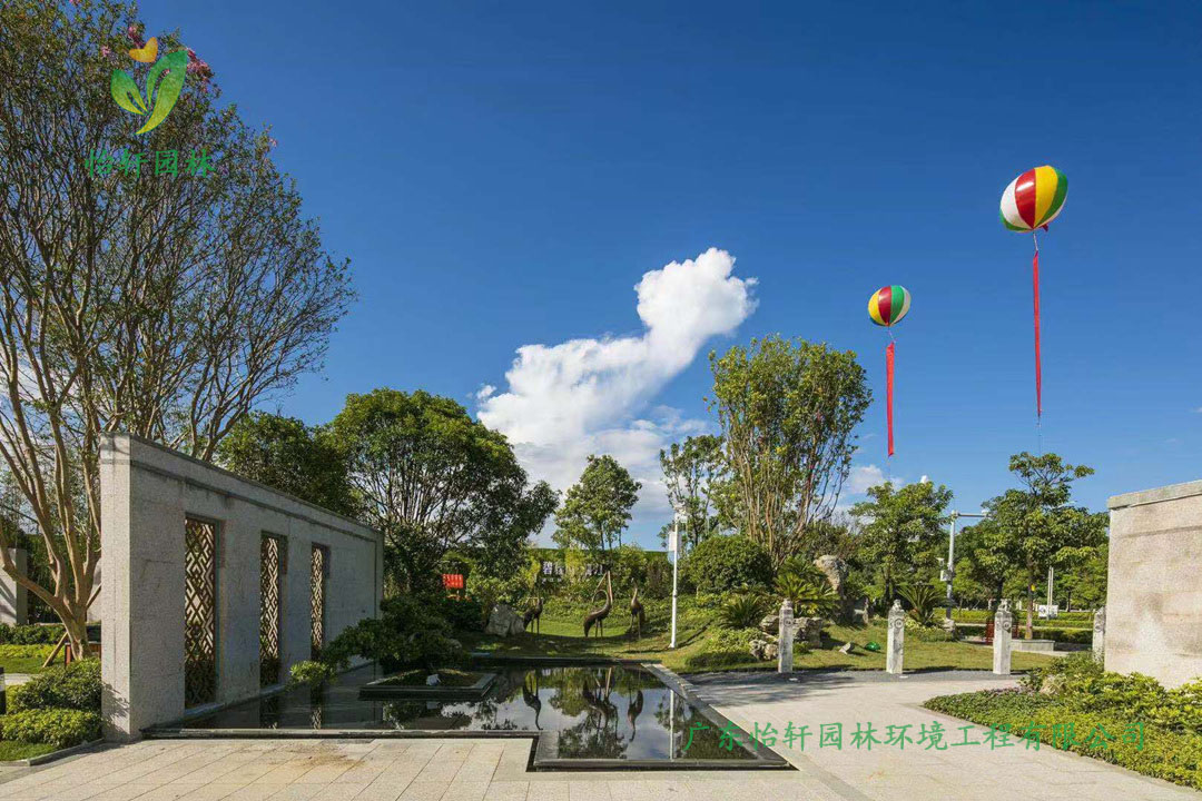 桂林碧桂園?漓江公館小區(qū)綠化工程實(shí)景圖