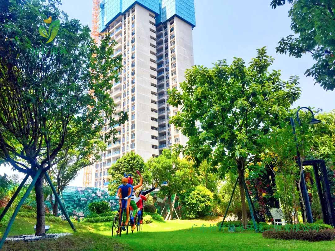 桂林碧桂園?漓江公館小區(qū)綠化工程實(shí)景圖