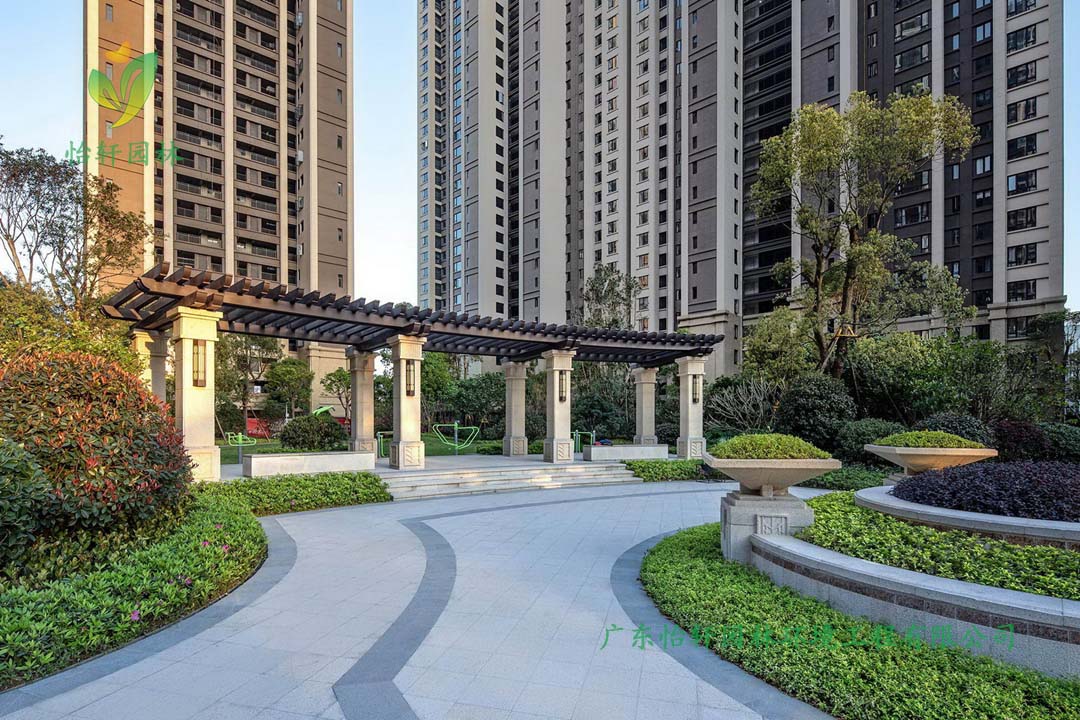 福州中?！ゅ居钐煜滦^(qū)綠化工程實(shí)景圖