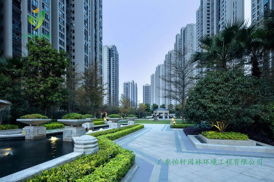 福州中?！ゅ居钐煜滦^(qū)綠化工程實(shí)景圖