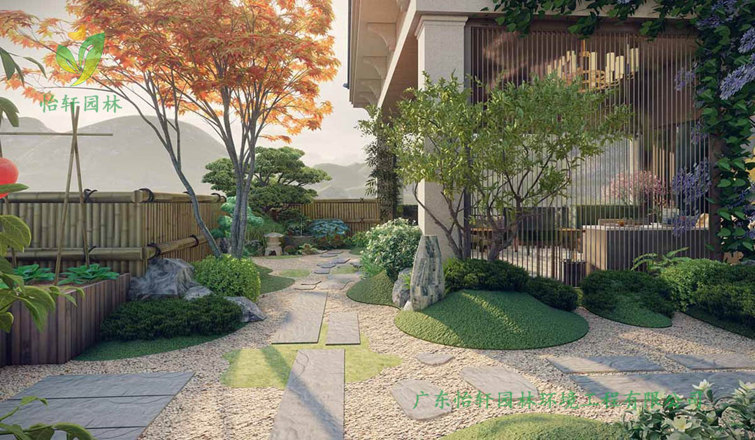 惠州湖畔新城周女士家的別墅花園景觀設(shè)計(jì)效果圖